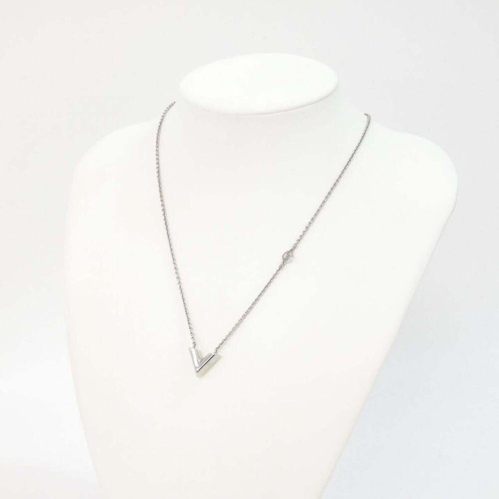 LOUIS VUITTON Silver Necklace - Picture 5 of 5